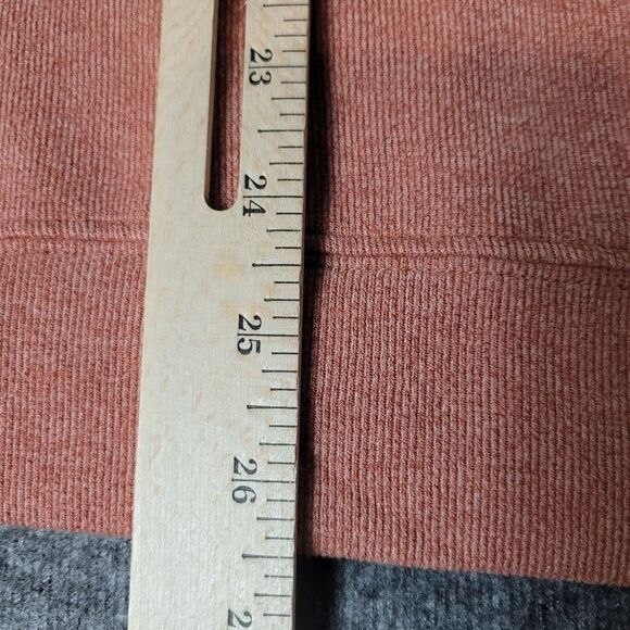 Peter Millar Melange Tri Blend Mens Golf Pullover Size L Orange Fleece 1/4 Zip - Picture 9 of 9